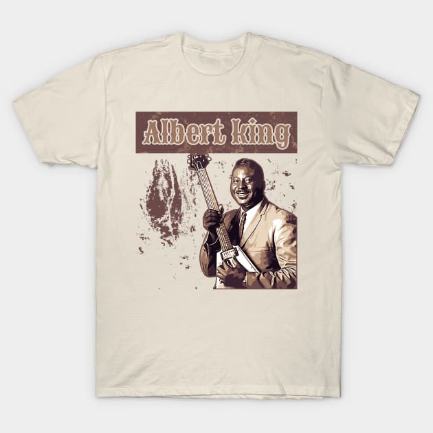 Albert King // Brown vintage T-Shirt by Degiab